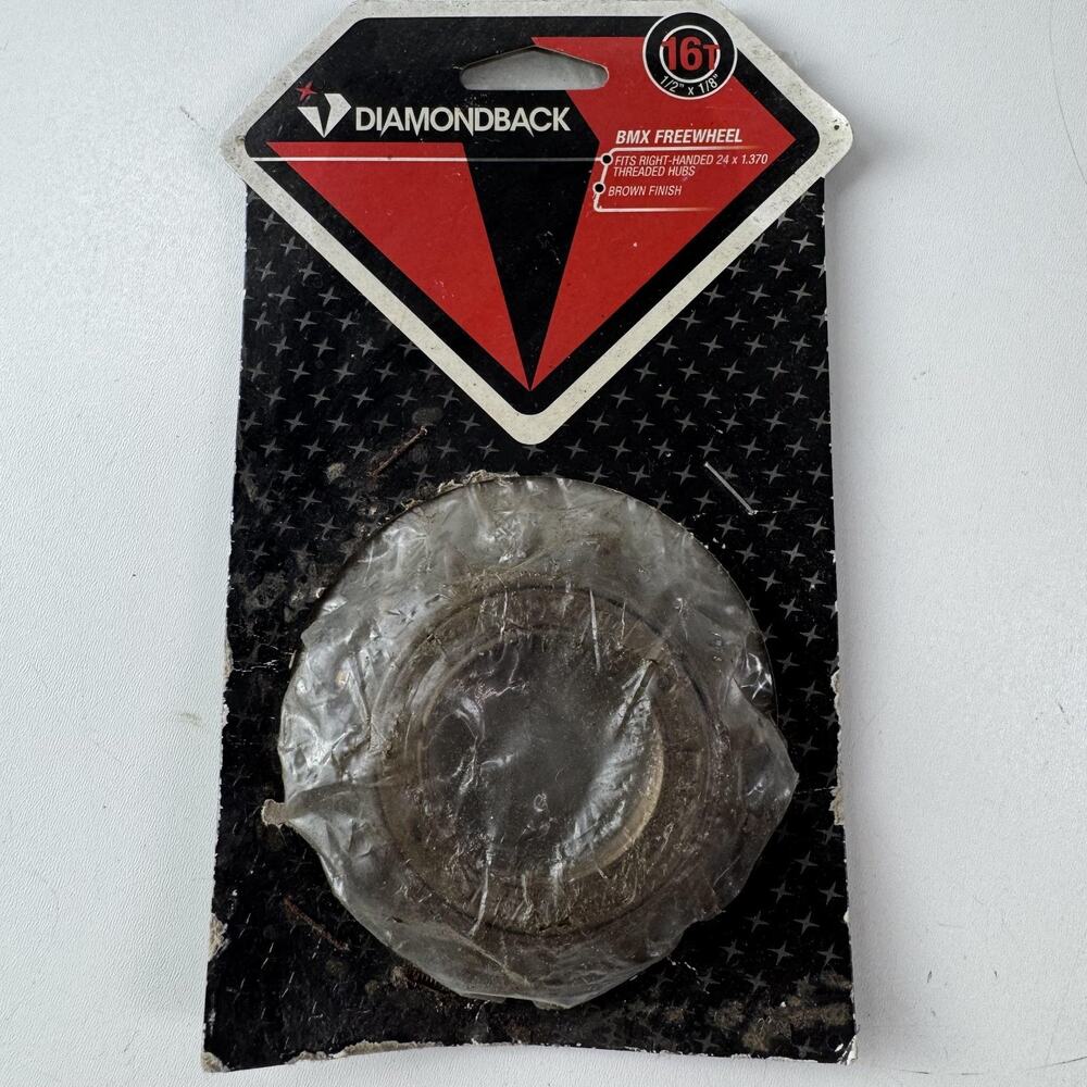 Diamondback BMX Freewheel 16T 1/2 X 1/8 Brown Steel Single Speed Threaded Hub